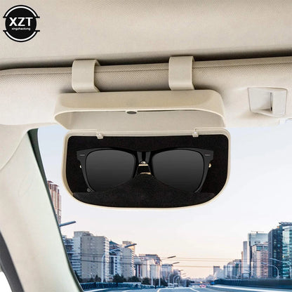 Car Glasses Box Storage Holder Sunglasses Case Glasses Holder Magnetic Car Sun Visor Glasses Car Accessories