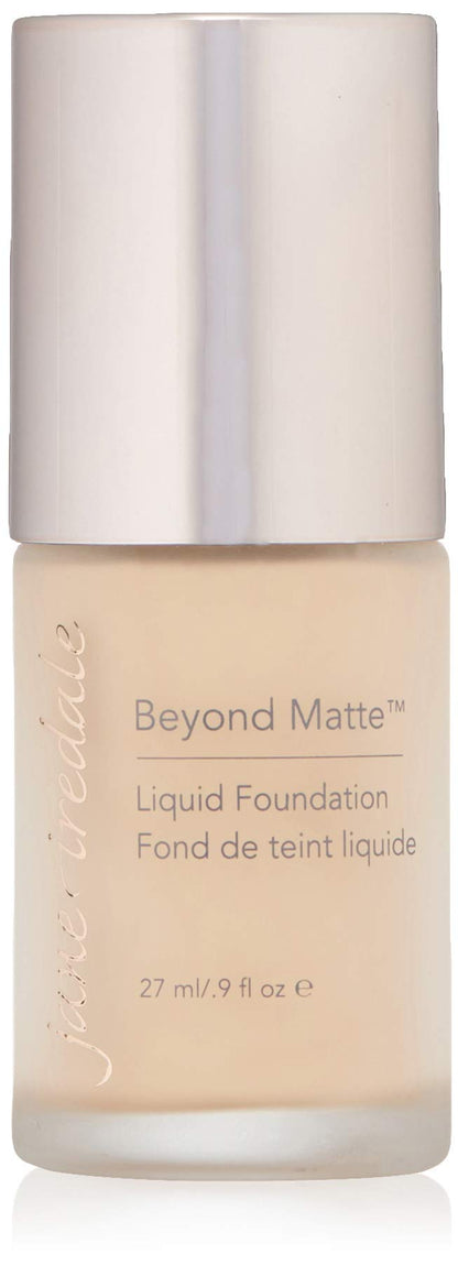 jane iredale Beyond Matte 3-in-1 Liquid Foundation Lightweight, Buildable Coverage with a Semi Matte Finish Vegan, Clean & Cruelty-Free Makeup