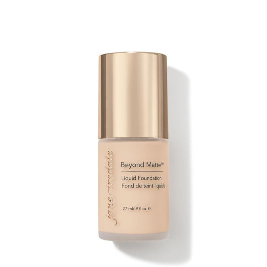 jane iredale Beyond Matte 3-in-1 Liquid Foundation Lightweight, Buildable Coverage with a Semi Matte Finish Vegan, Clean & Cruelty-Free Makeup