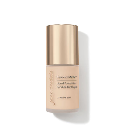 jane iredale Beyond Matte 3-in-1 Liquid Foundation Lightweight, Buildable Coverage with a Semi Matte Finish Vegan, Clean & Cruelty-Free Makeup