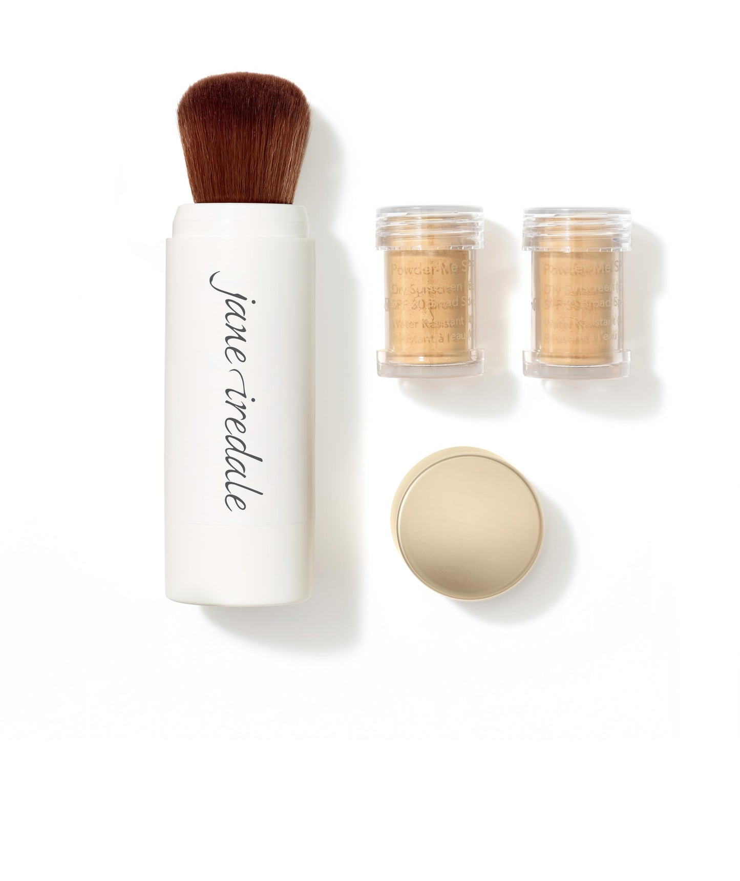 jane iredale Powder-Me SPF 30 Dry Sunscreen, Broad Spectrum Brush-On Physical Sun Protection for Face, Body, & Scalp, Refillable, Vegan, Cruelty-Free