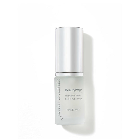 jane iredale BeautyPrep Hyaluronic Serum, Lightweight, Non-Greasy, Moisture-Locking Formula, Smooths, Softens, and Brightens Skin, Paraben Free