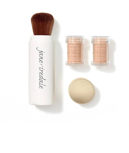 jane iredale Powder-Me SPF 30 Dry Sunscreen, Broad Spectrum Brush-On Physical Sun Protection for Face, Body, & Scalp, Refillable, Vegan, Cruelty-Free
