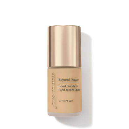 jane iredale Beyond Matte 3-in-1 Liquid Foundation Lightweight, Buildable Coverage with a Semi Matte Finish Vegan, Clean & Cruelty-Free Makeup