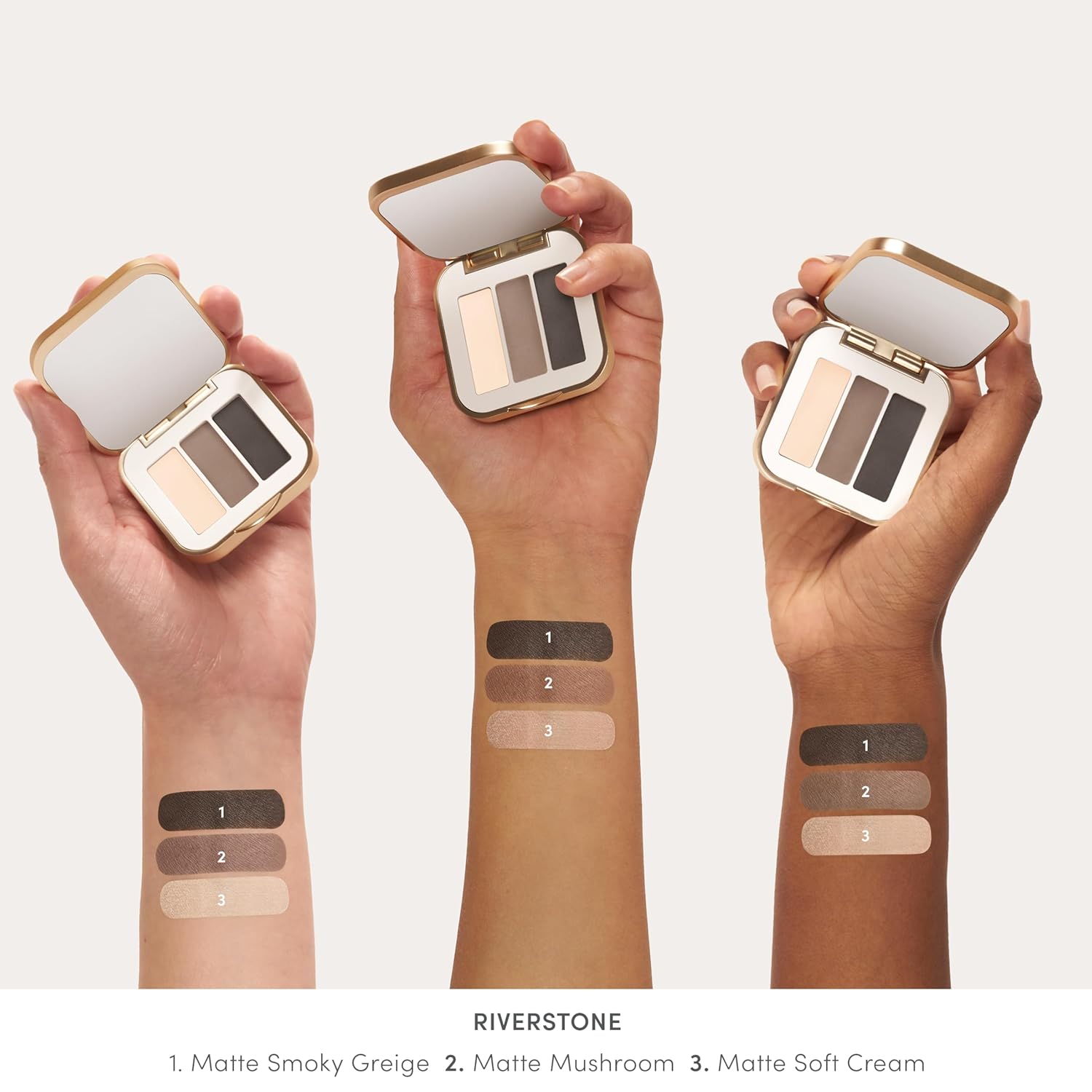 jane iredale PurePressed Eye Shadow Triple, Highly Pigmented Mineral Based Eye Color, Long Lasting & Crease Resistant Formula, Safe for Sensitive Eyes
