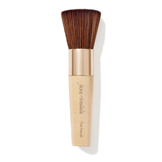 jane iredale The Handi Brush, Medium, Semi-Dense Complexion Brush for Controlled, Even Application of Powder Makeup, Vegan, Cruelty Free