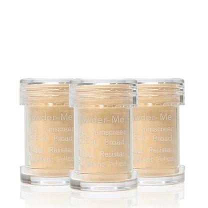jane iredale Powder-Me SPF 30 Dry Sunscreen, Broad Spectrum Brush-On Physical Sun Protection for Face, Body, & Scalp, Refillable, Vegan, Cruelty-Free