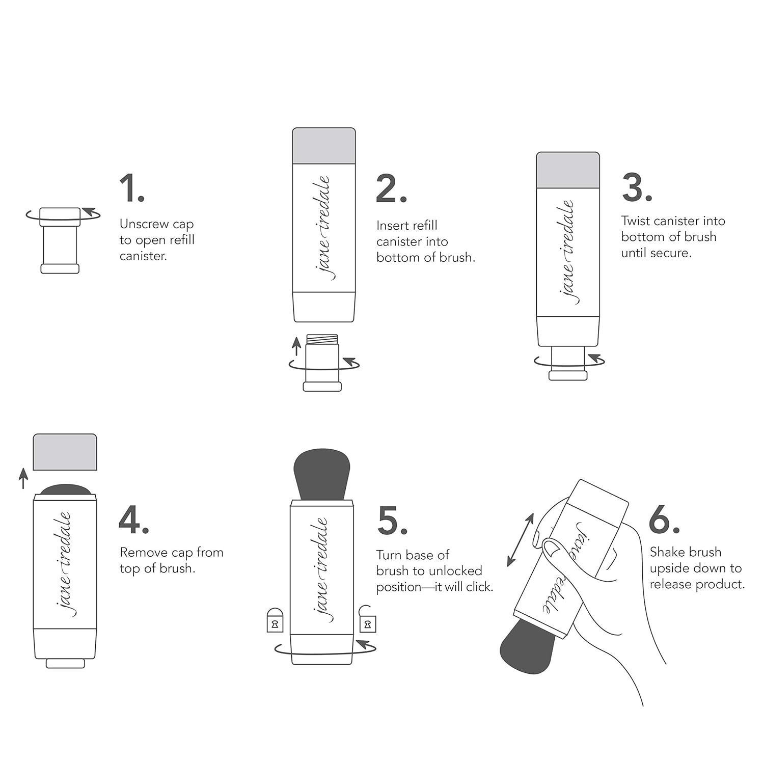 jane iredale Powder-Me SPF 30 Dry Sunscreen, Broad Spectrum Brush-On Physical Sun Protection for Face, Body, & Scalp, Refillable, Vegan, Cruelty-Free