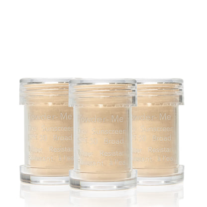 jane iredale Powder-Me SPF 30 Dry Sunscreen, Broad Spectrum Brush-On Physical Sun Protection for Face, Body, & Scalp, Refillable, Vegan, Cruelty-Free