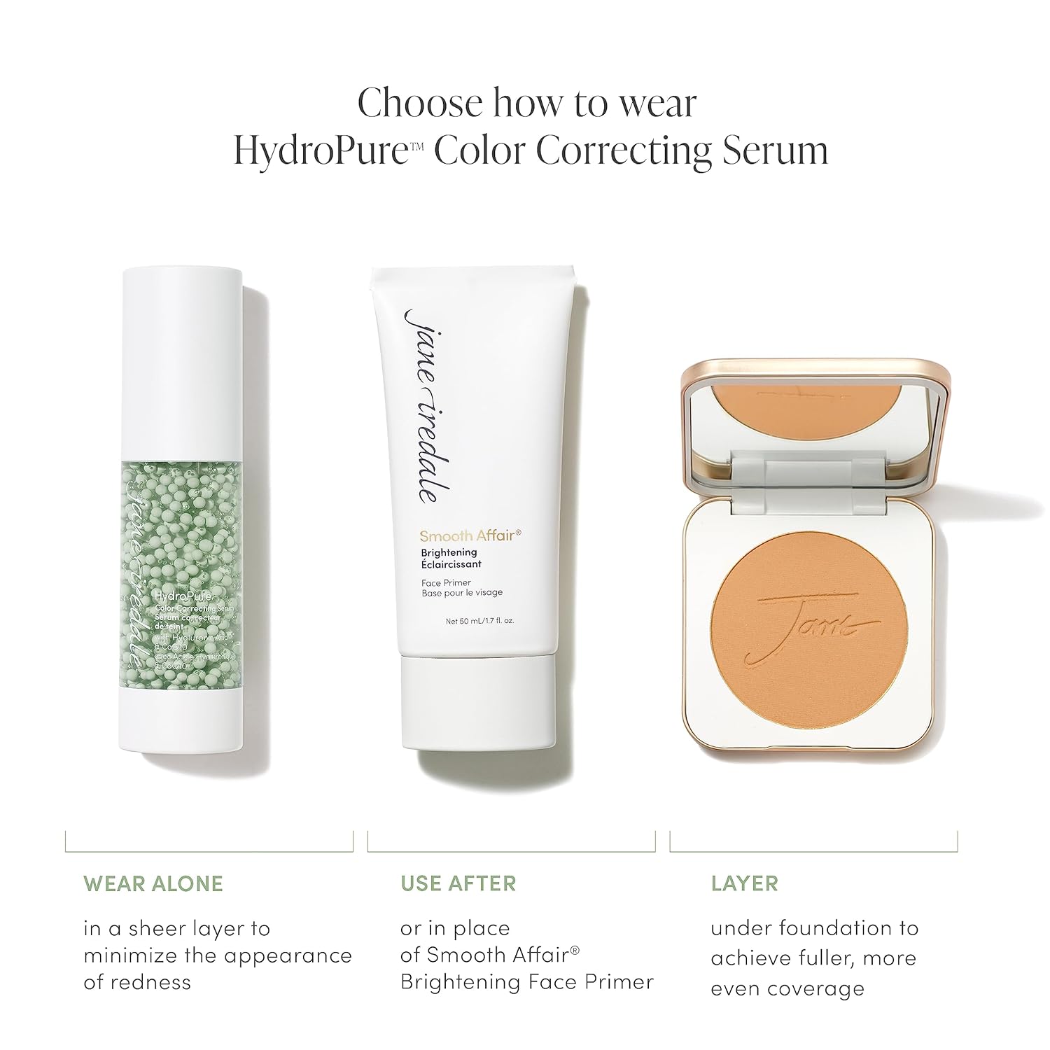 jane iredale HydroPure Tinted Serum, Hydrating, Sheer-Coverage Formula Helps Plump, Soothe, Blur Lines and Even Skin Tone with Hyaluronic Acid + CoQ10