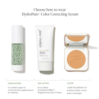 jane iredale HydroPure Tinted Serum, Hydrating, Sheer-Coverage Formula Helps Plump, Soothe, Blur Lines and Even Skin Tone with Hyaluronic Acid + CoQ10
