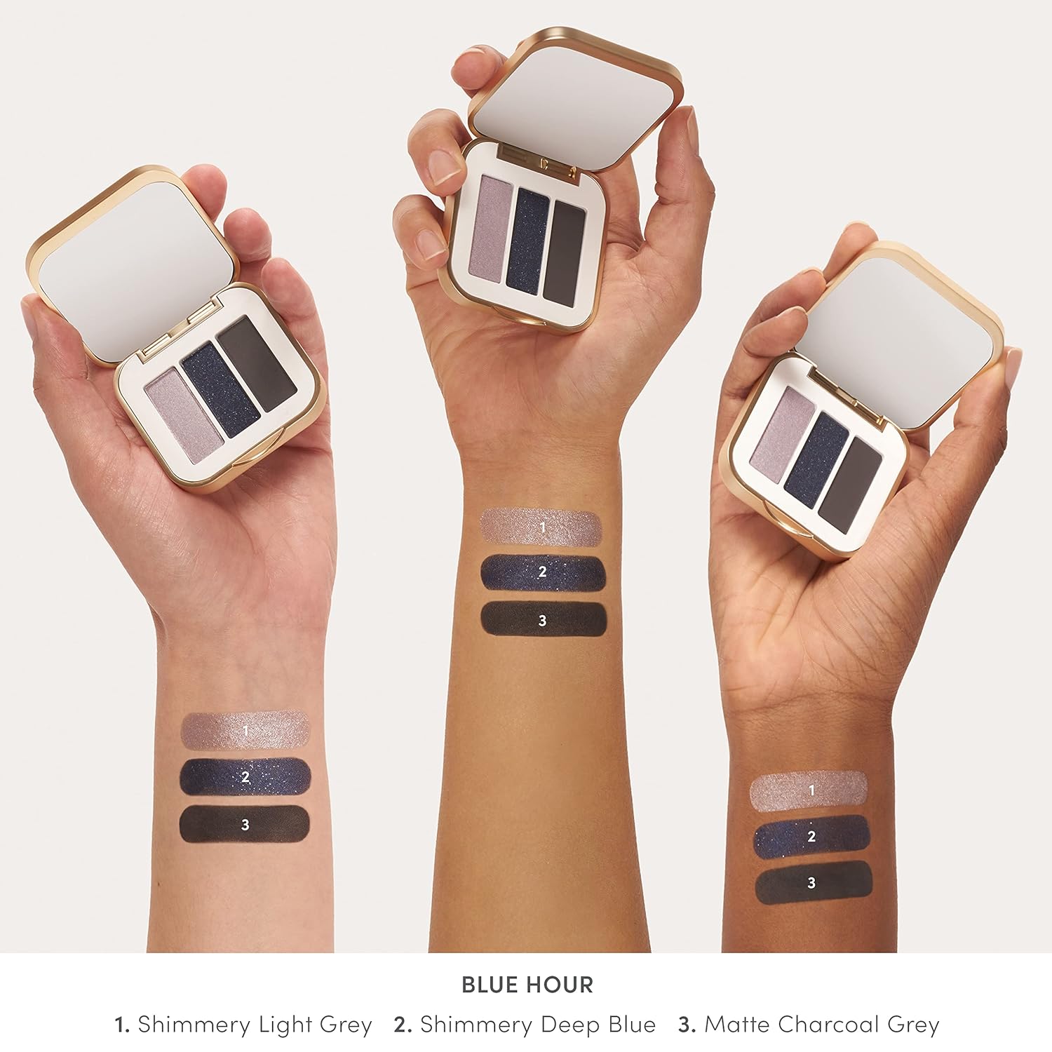 jane iredale PurePressed Eye Shadow Triple, Highly Pigmented Mineral Based Eye Color, Long Lasting & Crease Resistant Formula, Safe for Sensitive Eyes