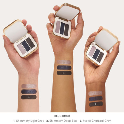 jane iredale PurePressed Eye Shadow Triple, Highly Pigmented Mineral Based Eye Color, Long Lasting & Crease Resistant Formula, Safe for Sensitive Eyes