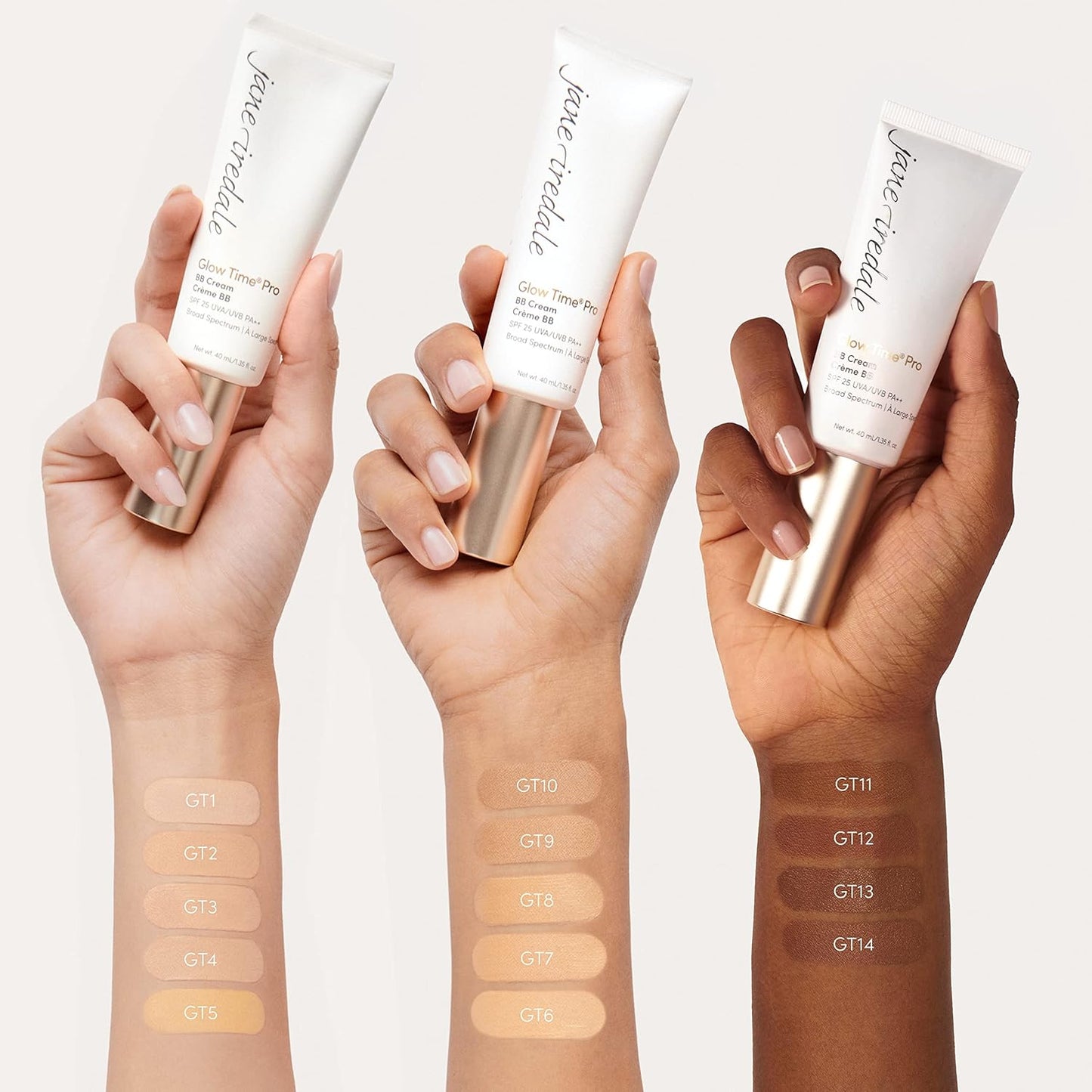 jane iredale Glow Time Pro BB Cream | Weightless Blemish Concealer with Buildable Coverage | SPF 25 Broad Spectrum Sun Protection | Satin Finish