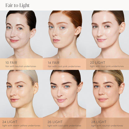 jane iredale Skintuition SPF 30 Radiance-Boosting Liquid Foundation, Perfects and Protects Skin, Medium Coverage, Natural Finish, Vegan, Cruelty-Free