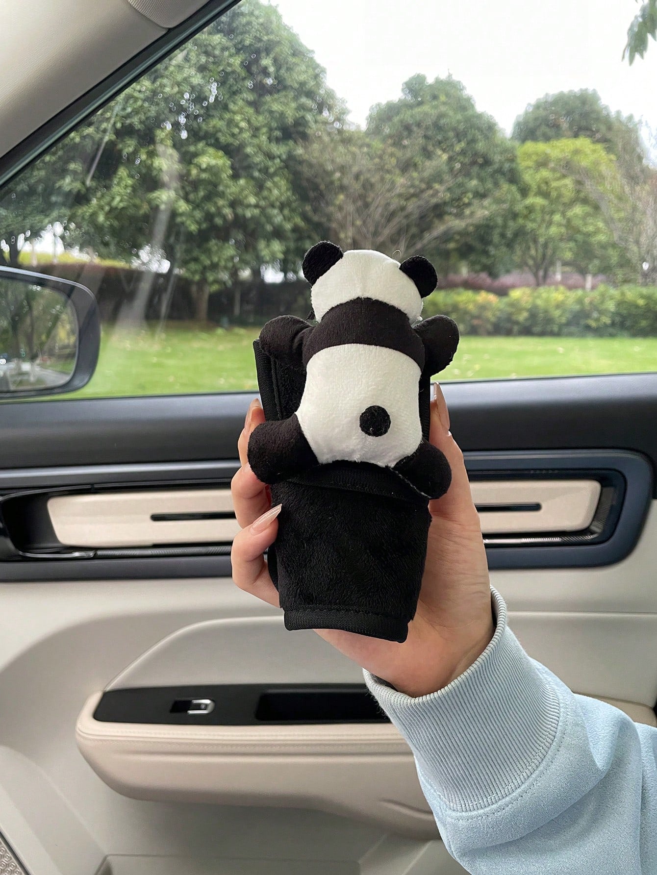 Cartoon Cute Car Handbrake, Gear Shift & Steering Wheel Cover Set, Car Accessories