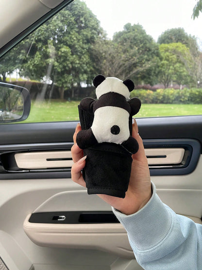 Cartoon Cute Car Handbrake, Gear Shift & Steering Wheel Cover Set, Car Accessories